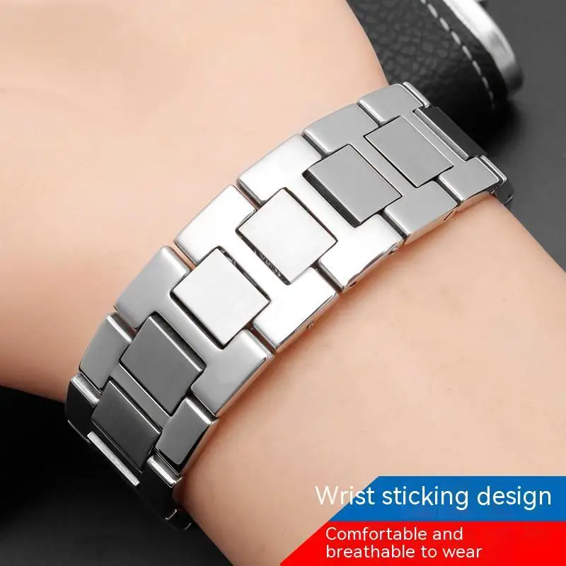 High Quality Solid Precision Steel Watch Strap For Cartier Tank London Solo WSTA0029 WSTA0041W5200013 Watch Band 16 20 22 23mm