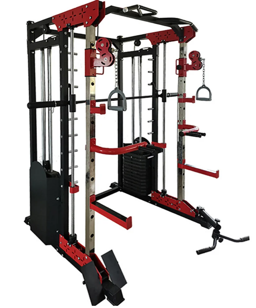 

Squat rack bench press barbell gantry fitness equipment commercial home multi-functional comprehensive trainer Smith machine