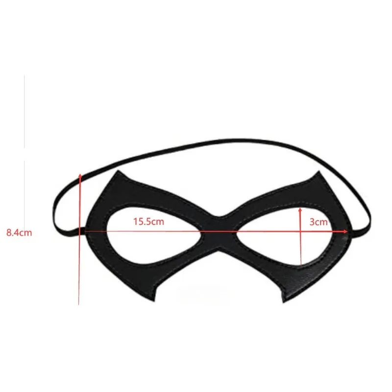 Disponibile maschera in pelle per costume di Halloween maschera per cosplay maschera per travestimento maschera Catwoman