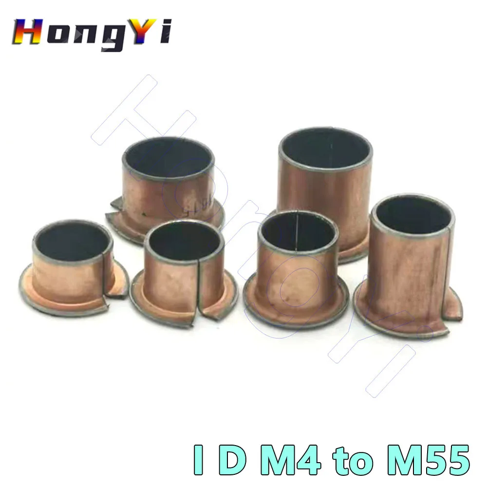M4 a M55 SF-1F brida rodamiento autolubricante casquillo sin aceite revestimiento de cobre manguito de ejes compuestos