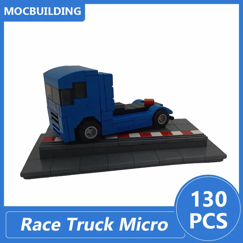 

Race Truck Micro Model Moc Building Blocks Diy Assemble Bricks Educational Creative Xmas Display Children Toys Kids Gifts 130PCS