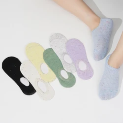 Woman Colorful Polka Dot Socks Summer New Trends Invisible Socks Casual Breathable Kawaii Soft Hosiery Fashion No Show Sock