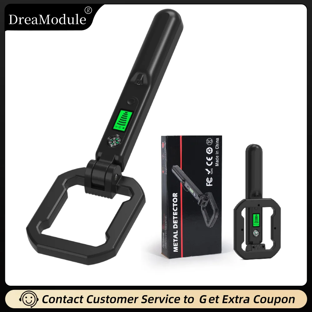 

Foldable LCD Metal Detector with Three Alarm Mode High Sensitivity 360 Degree Detection Metal Detectors for Security Check