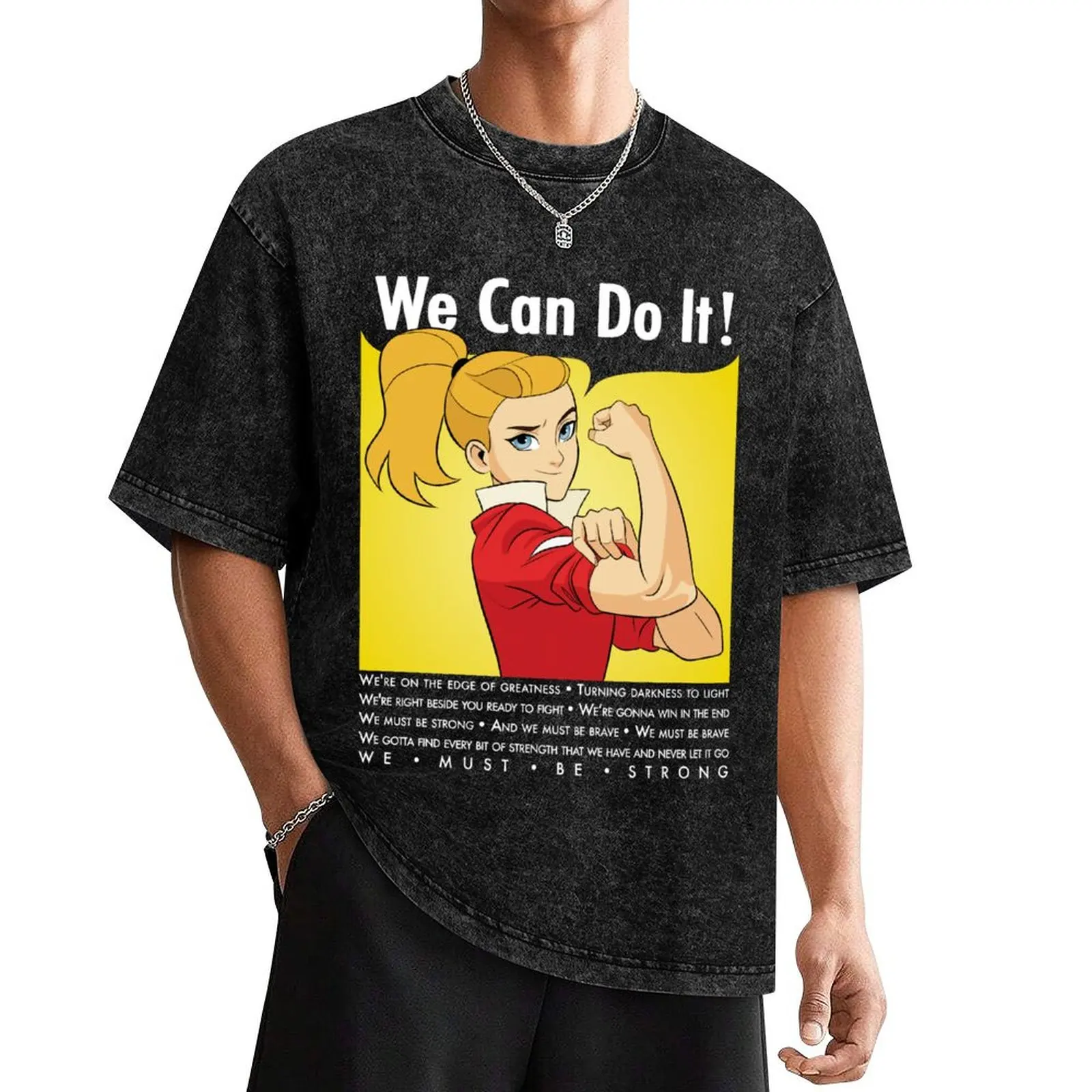 Adora Says We Can Do It! T-Shirt customs design your own plain new edition cotton t shirt men