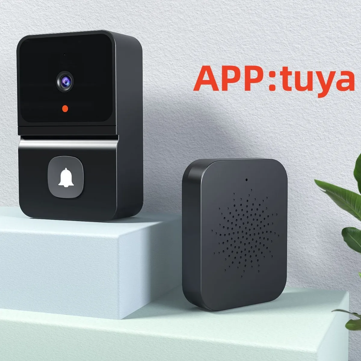 Tuya wireless doorbell camera APP remote control security video intercom WiFi smart doorbell audio