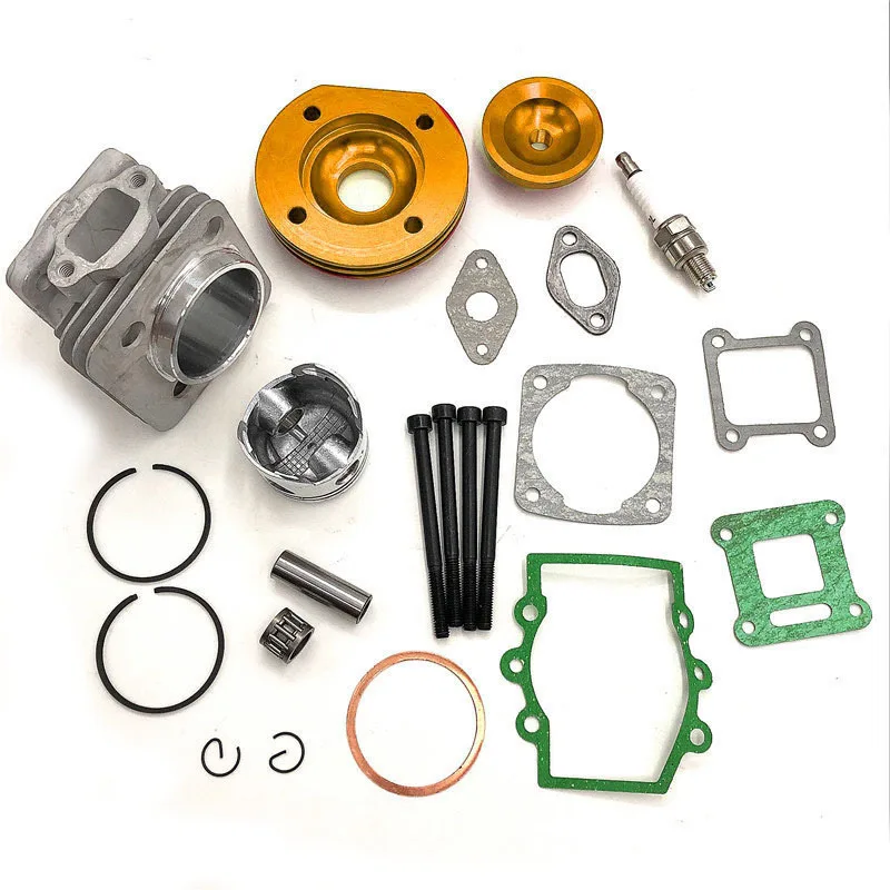 44mm Cylinder Assy Big Bore 44-6  Kit Set 2 Grooves For 47cc 49cc Mini Dirt ATV Pocket Bikes Minimoto