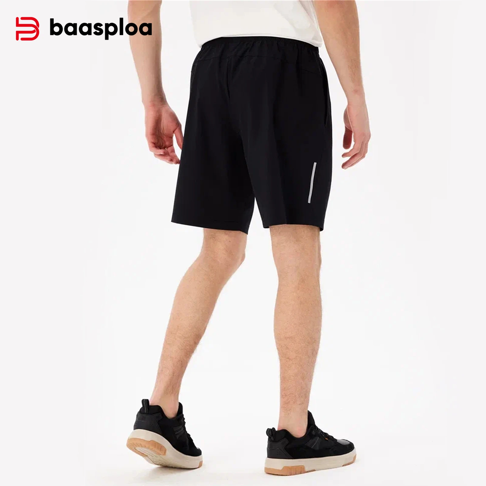 Baasploa-Short de sport respirant pour homme, short de sport d'été, short de jogging à séchage rapide pour homme, short élastique décontracté, cordon de proximité, mode, document solide