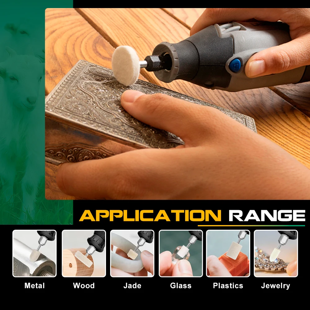 CMCP Rotary Tool Accessories for Power Drill Sanding Grinding Polishing Dremel Accessories Wood Metal Engraving Abrasive Tool