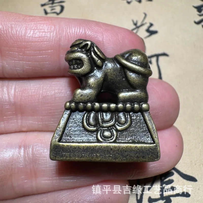 

Snow Lion Seal Text Press Paper Collection Brass Seal