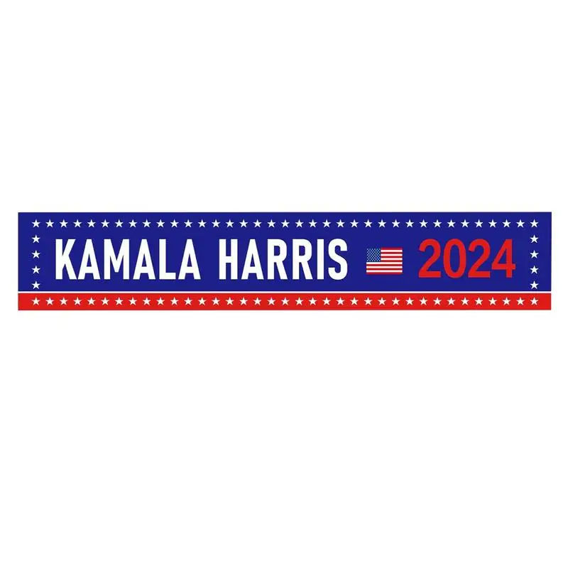 Kamala Harris Banner Outdoor Decorative Banner 8.2x1.5 FT Hangable Flag Large Supporter Banner Flags Election Banner For Garden