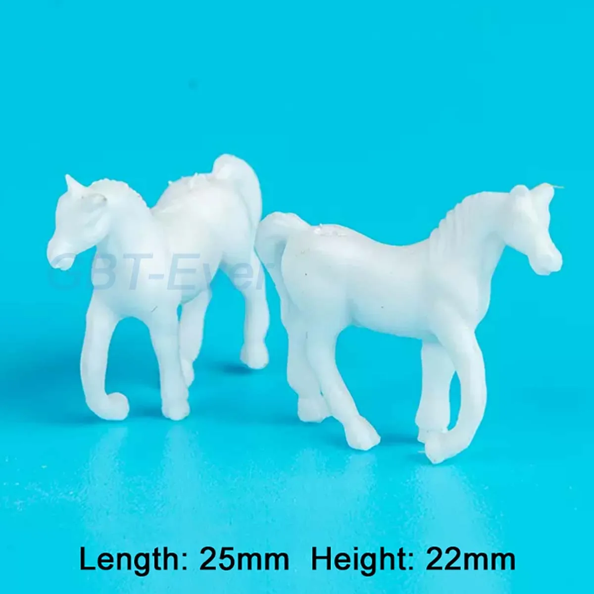 2/4Pcs Animal Statue Ornaments Duck/Horse/Goose Gypsum Sculpture Model Crafts Doll House Garden Zoo Scene Fairy Home Decor