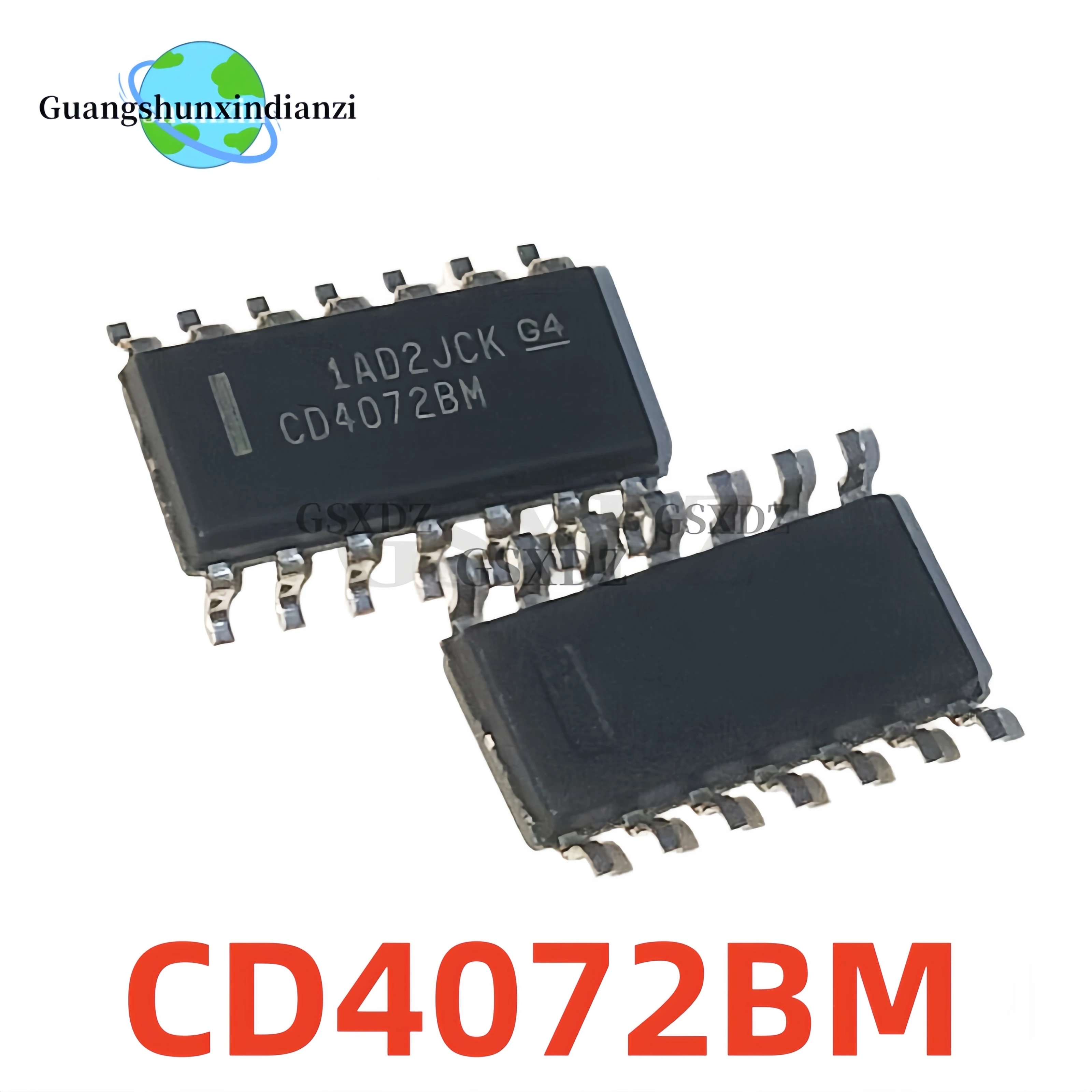 CD4072BM96 SMT SOP-14 Porta Dupla de 4 Entradas, Novo e Original, 10PCs