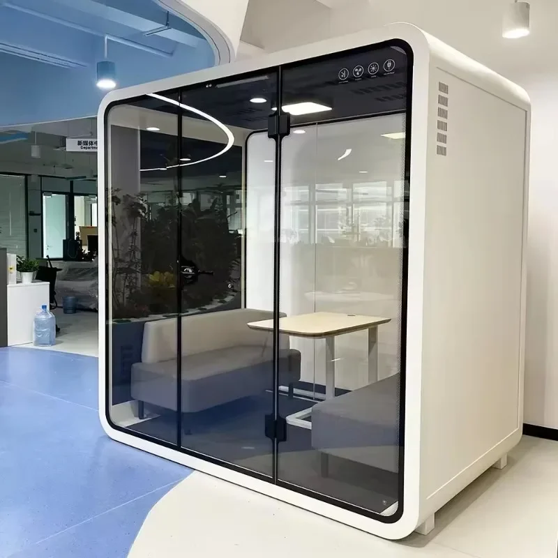 Hot sale Movable Sound Proof Office Phone Booth Acoustic Office Vocal Recording Pod for Open Office Coworking Space