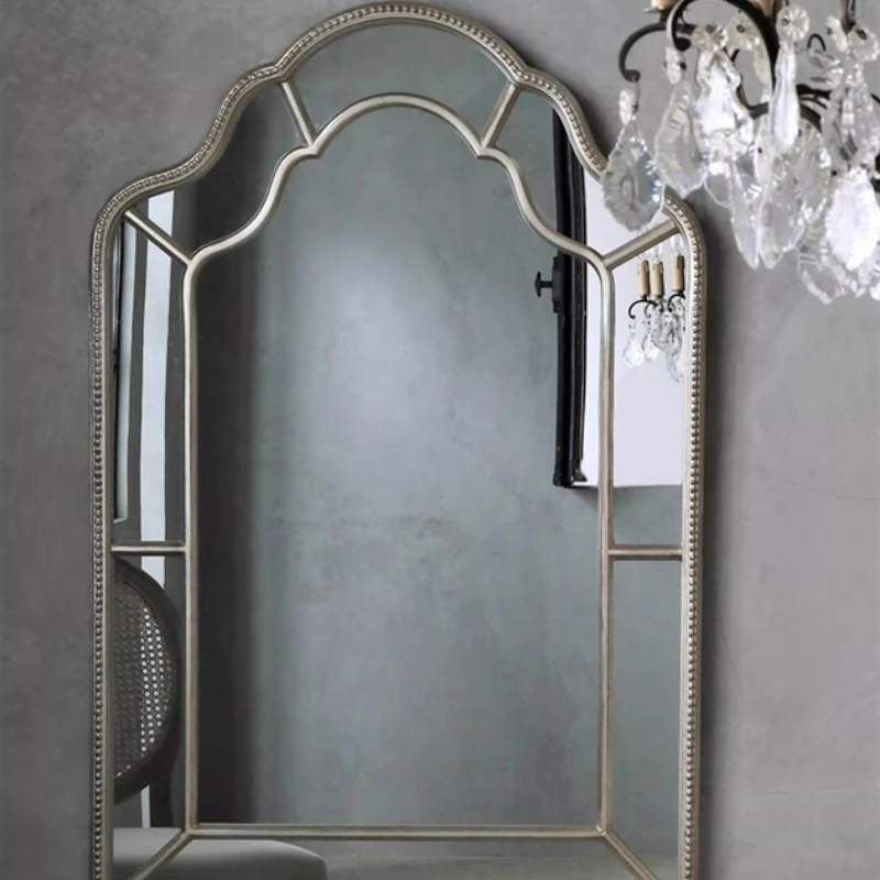 Modern Luxury Mirror Irregular Vintage Korean Style Funky Aesthetic Mirror Bathroom Makeup Spiegel Wand Living Room Decorations