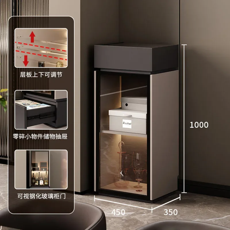 Eleganckie Vintage Stojaki na Whiskey Ekspozytor na Wino Dekoracja Żelazna Szafka Przenośny Bar Półki Ścienne Witryna Meble Luksusowe