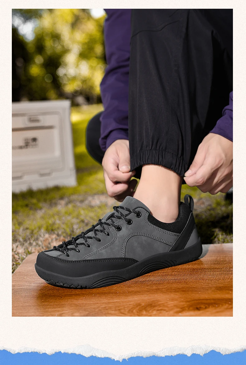 2027 Herren Damen Breiter Zehenbereich Outdoor-Wanderschuhe Große Größen Komfort Langlebig Rutschfest Lässige Trekking-Sneaker für Alle Geländearten – Detail 2