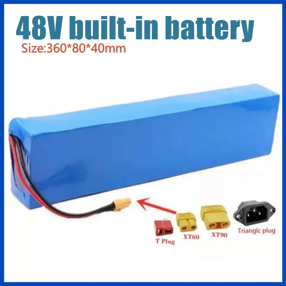 

48V 13S3P 20Ah built-in battery pack, suitable for 350W 500W electric skateboard, motorcycle commuting tool battery,+20A BMS