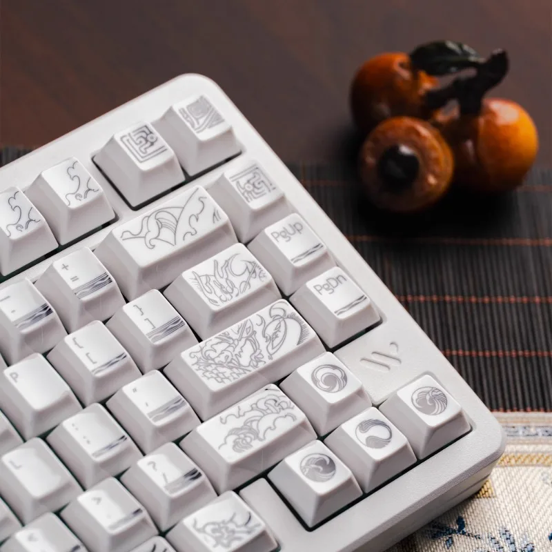 Womier Ceramic Keycaps Set Cherry Profile Longteng Sihai Customized Keycaps for Mechanical Keyboard Pc Gamer Accessories Gift