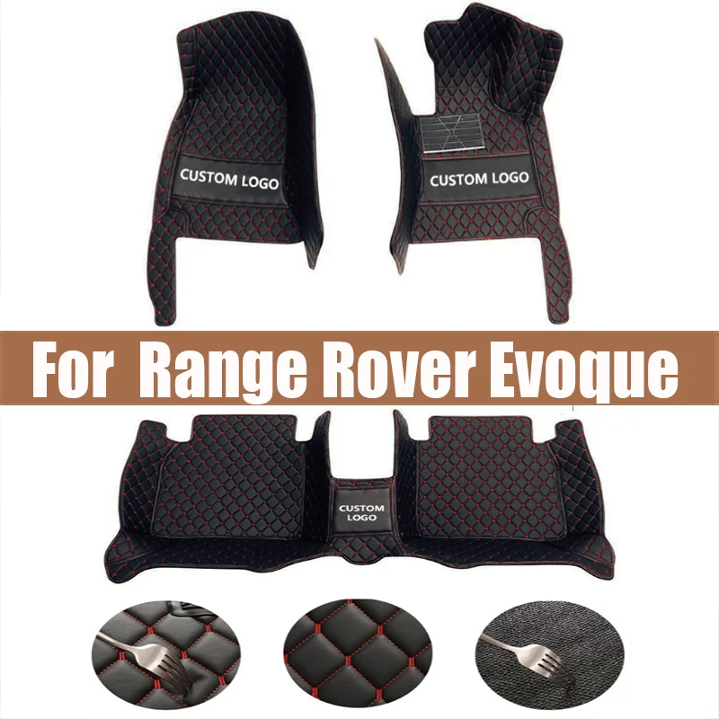 

Leather Car Floor mats for Land Rover Range Rover Evoque 2012 2013 2014 2015 Carpets Rugs Pads Interior Parts Accessories