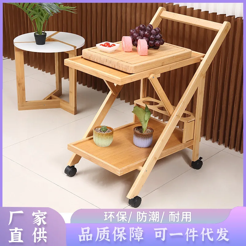 

Simple Home Mobile Trolley Living Room Drinks Trolley Hotel Movable Kitchen Dining Cart Hotel Food Transfer Trolley