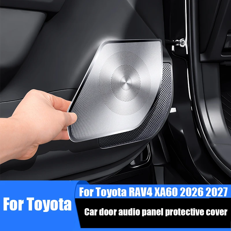 

For Toyota RAV4 XA60 2026 2027 Car door audio panel protective cover four door horn cover interior modification