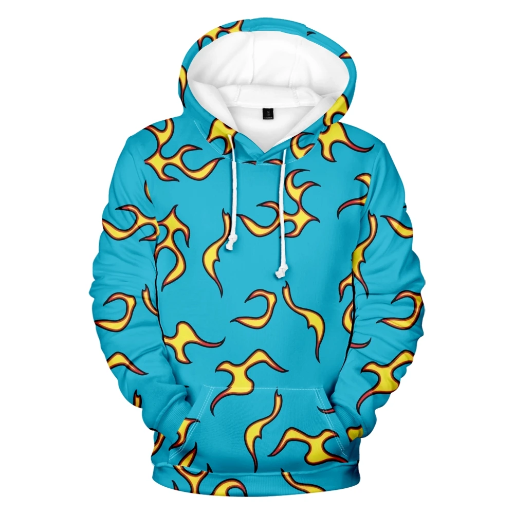 Coat 3D Print Cartoon Red and Yellow Flame Hoodie Men Women Long Sleeve Cosplay Costume Men Jacket Sweatshirts