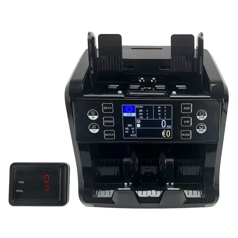 Currency vertical banknote counting machine banknote detector total amount banknote counting machine