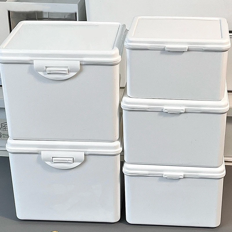 Korean Acrylic Storage Box Card Korean Photocard Storage Box Photo Card Organizer Compartment Flip-top Storage Box