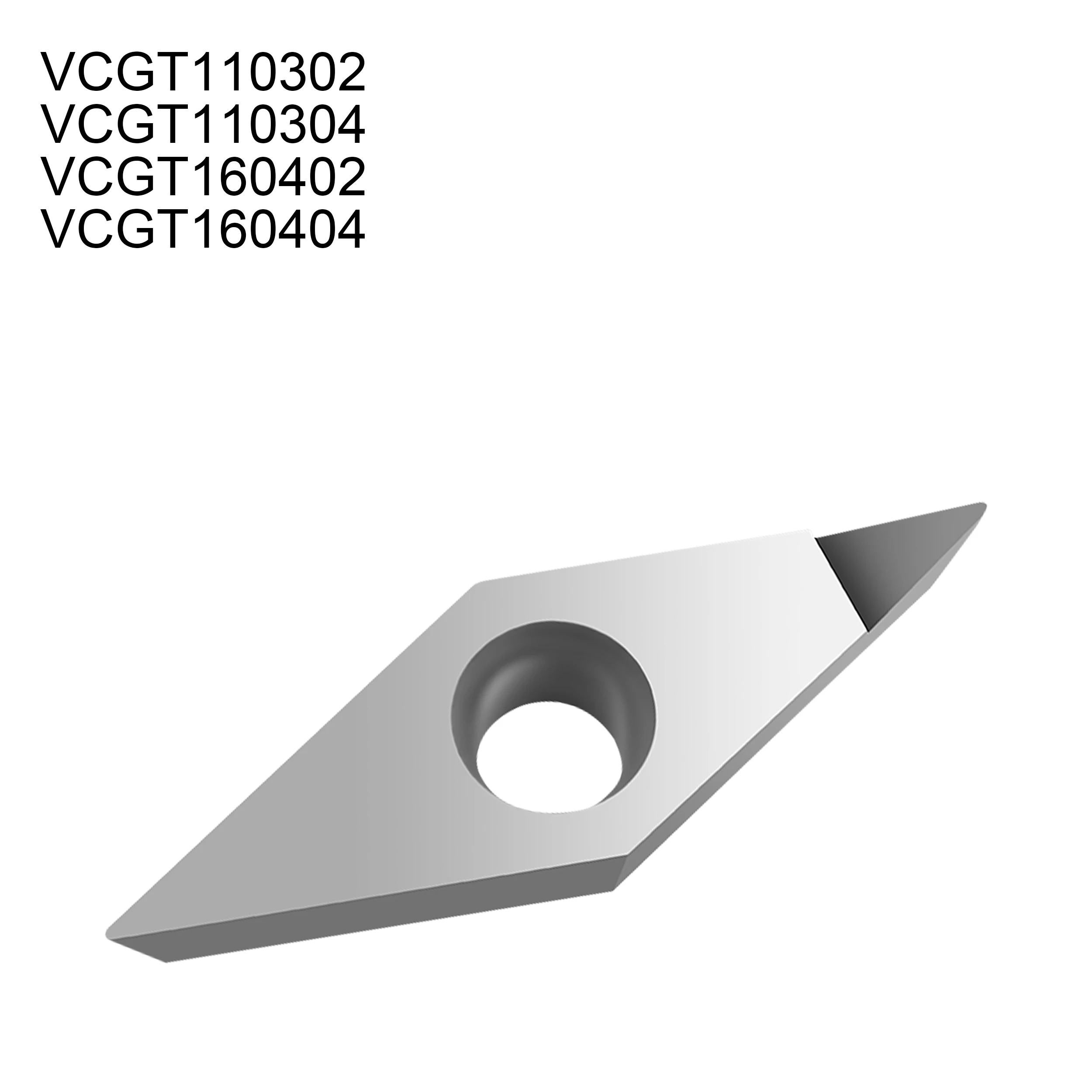 2Pcs/set VCGT110302 VCGT110304 VCGT160402 VCGT160404 PCD CBN Diamond Inserts Blade Internal Turning Tool Lathe Tool for factory