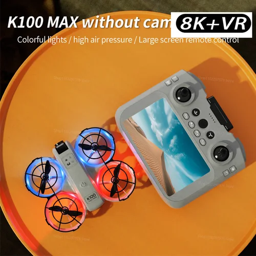 Imagen 2 del producto 8K HD K100 MAX UAV juguete GPS Drones cámara de pantalla grande 5KM rango HD cámaras duales evitación de obstáculos fotografía Quadcopter regalos