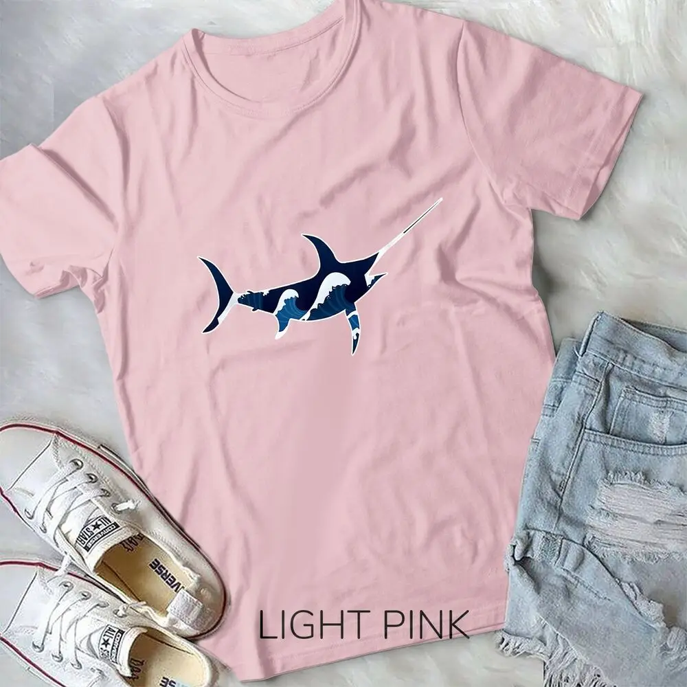 Swordfish Fishing Nature Ocean Outdoor Camping T-Shirt Unisex T-shirt