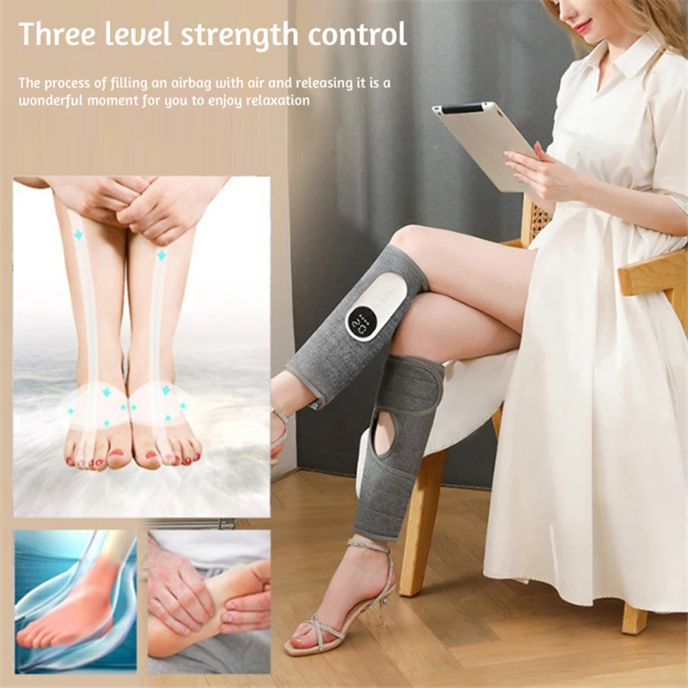 Fully Automatic Electric Leg Massager Self-Heating Portable Massage Machine For Women Men