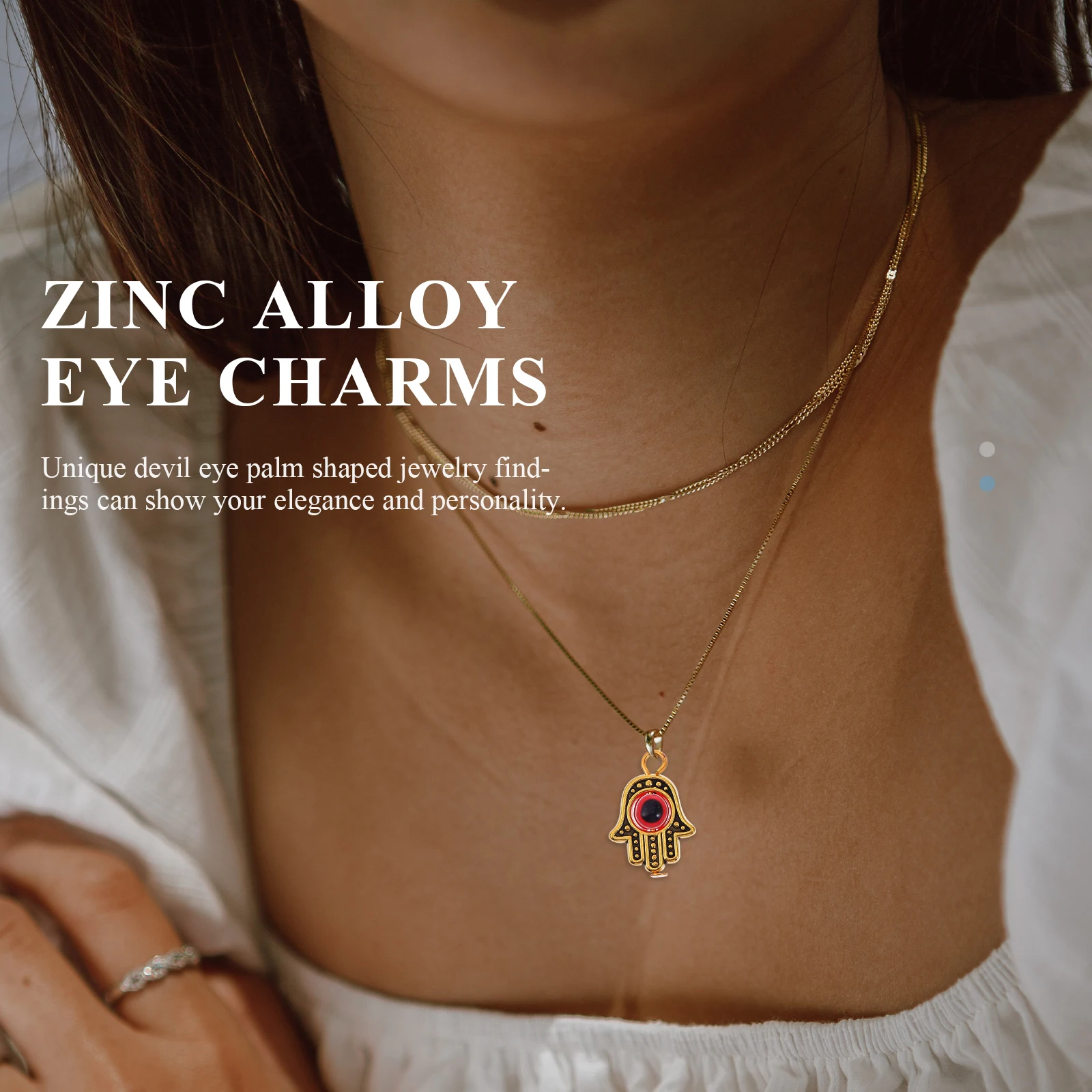 

25pcs Rotating Eye Charms Zinc Alloy DIY Jewelry Supplies R om 5 Zinc Alloy Eye Charms Colors Mix Small Pendants Beads