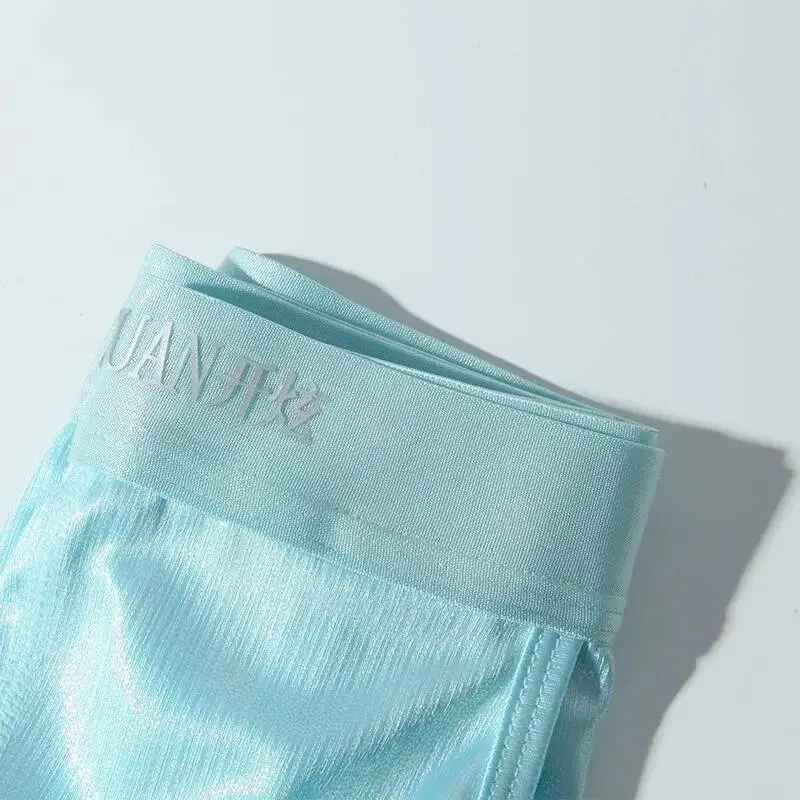 Glossy Shiny Mens Sexy Underwear Short Panties Male Plus Size Briefs Lingeries Bottoms