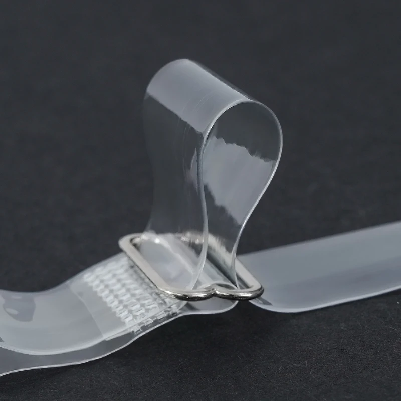 10/20/30/100 paires de bretelles de soutien-gorge à boucle en métal pour femmes, ceinture élastique réglable en Silicone, accessoires intimes invisibles transparents