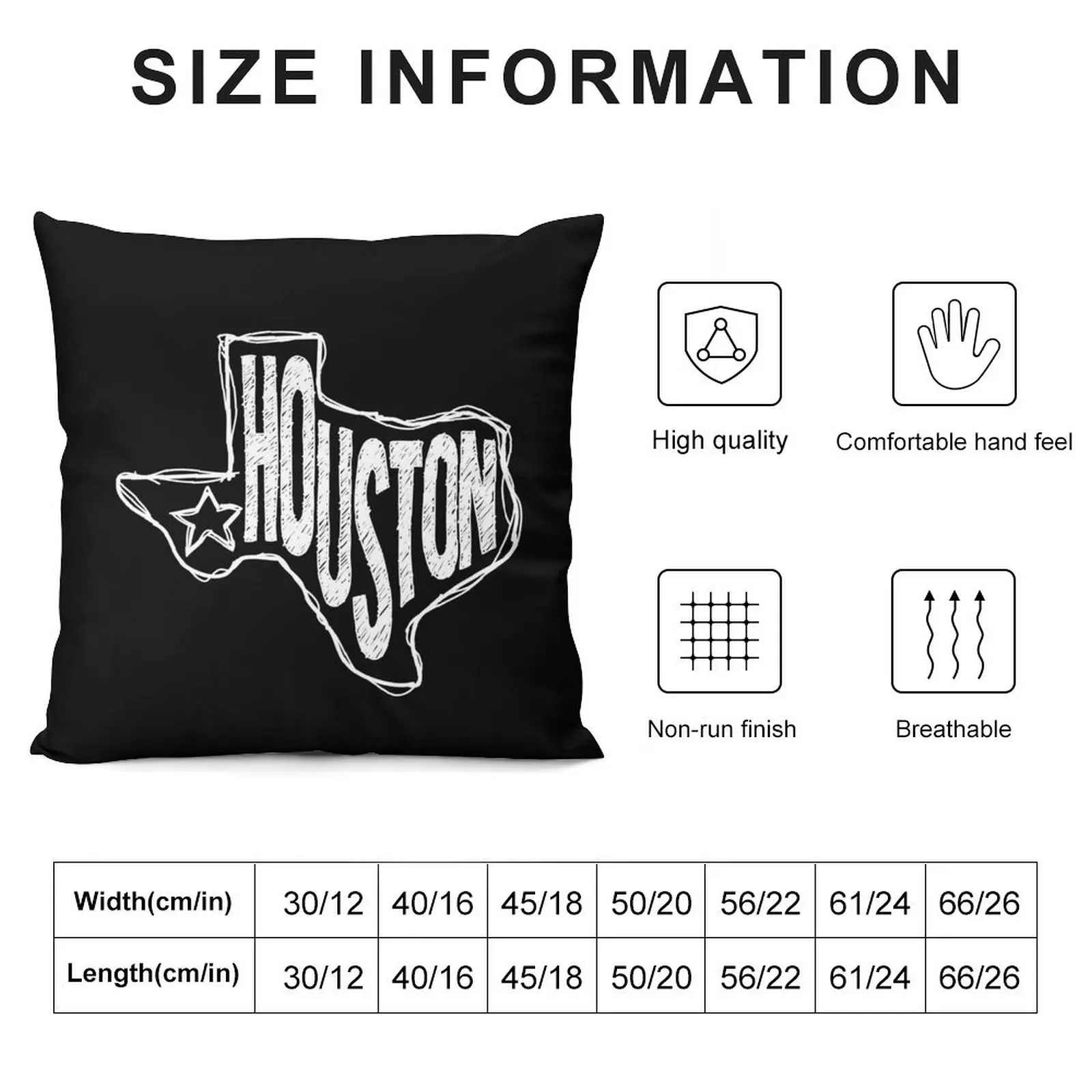 Houston, Texas Throw Pillow pillowcases for sofa cushions Sitting Cushion pillow