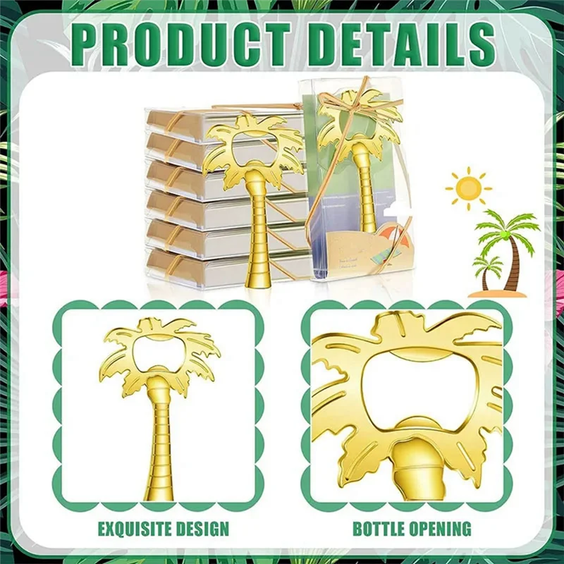A59E-10Pcs Kokospalme Flaschenöffner Für Hochzeit Dusche Gast Geschenke Souvenirs Für Hochzeit Gunsten Liefert
