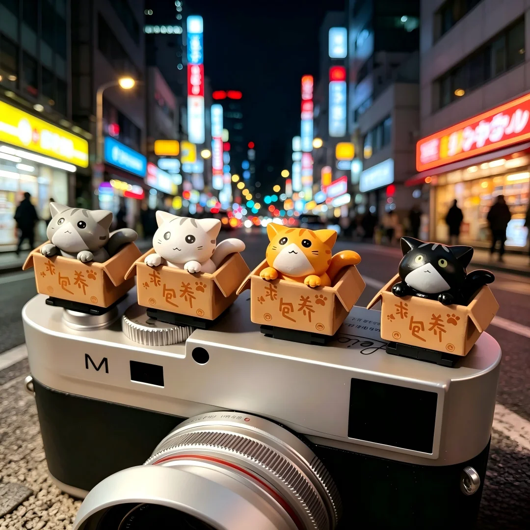 Cute Seeking to keep a cat Series Hot Shoe Cover for Leica Q2 Fuji X100V X-T5 Sony ZV-1 Canon EOS R5 Nikon Z5 Camera Accessories view 3