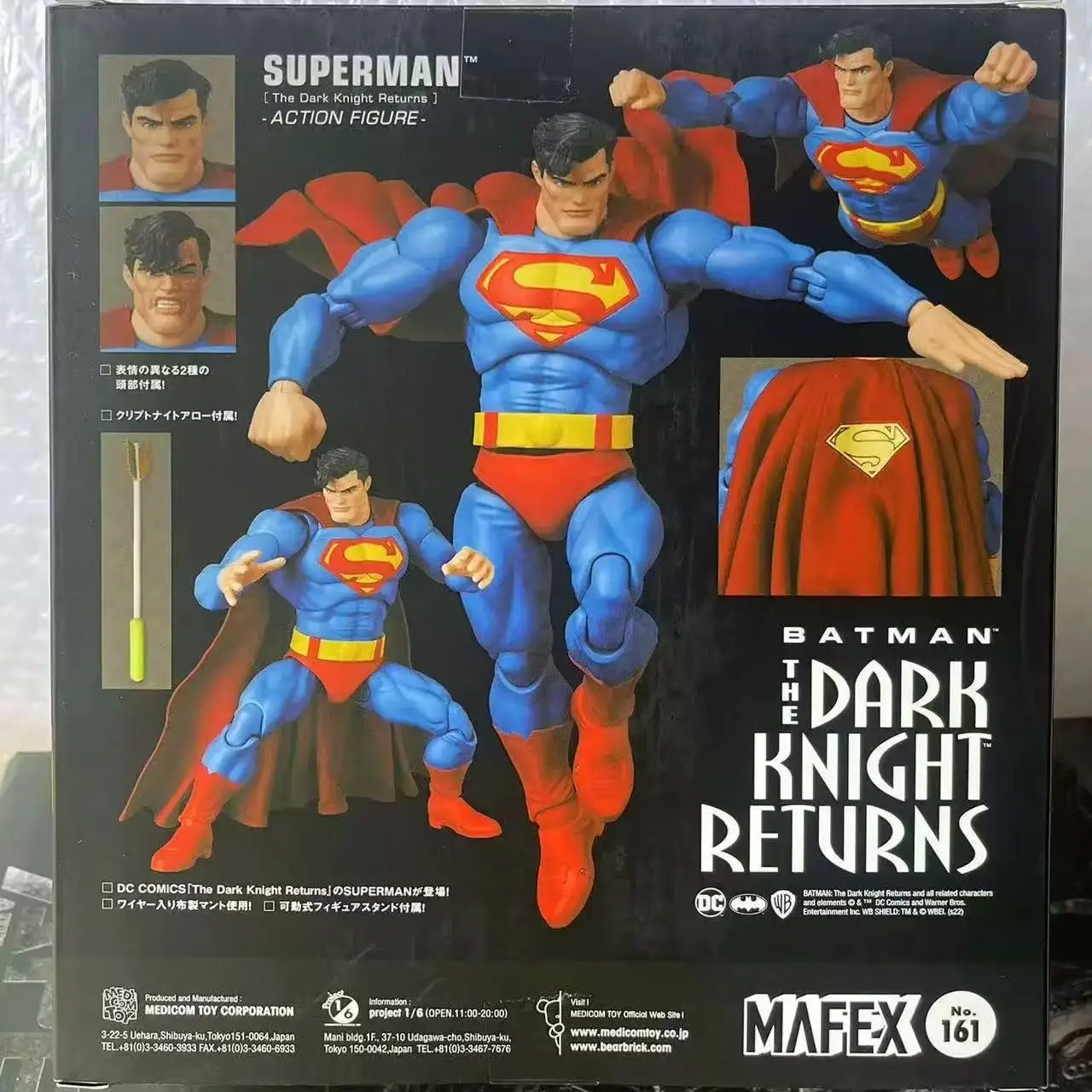 

100% Original Medicom Toy Mafex 161 The Dark Knight Returns Mafex161 Superman In Stock Anime Action Figure Collection Model Toys