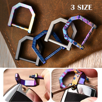 3 Sizes High Quality Colorful Titanium Alloy D Bow Staples Buckles Shackle Key Ring Keychain Hook Outdoor Bracelet Buckle Horses