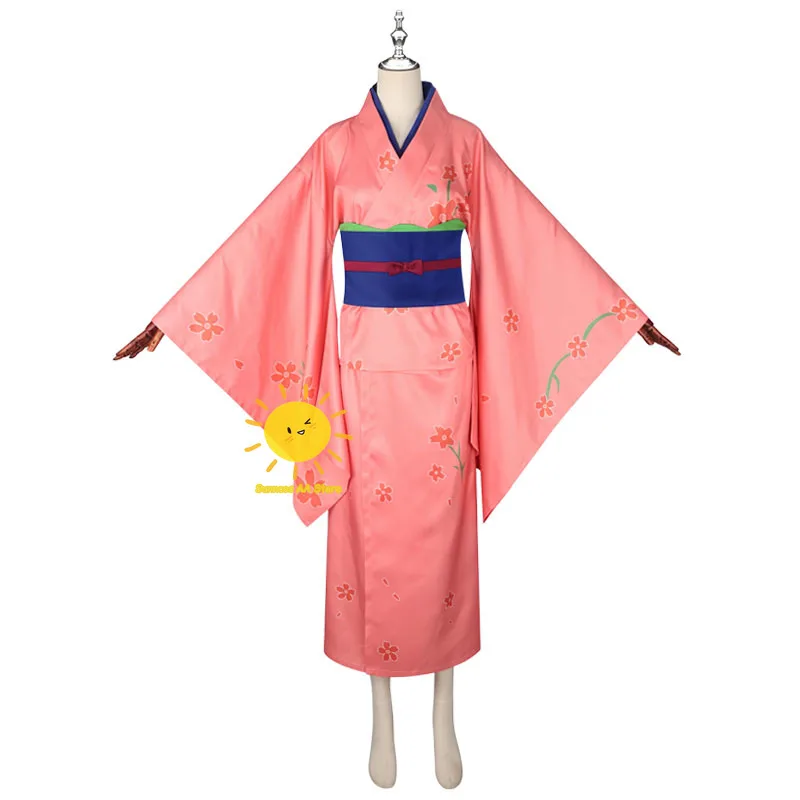 Anime GINTAMA Cosplay Costumes Shimura Tae Cosplay Tops Skirt Corset Socks Shimura Tae Suit Wig Halloween Carnival Cos Adult Men view 3