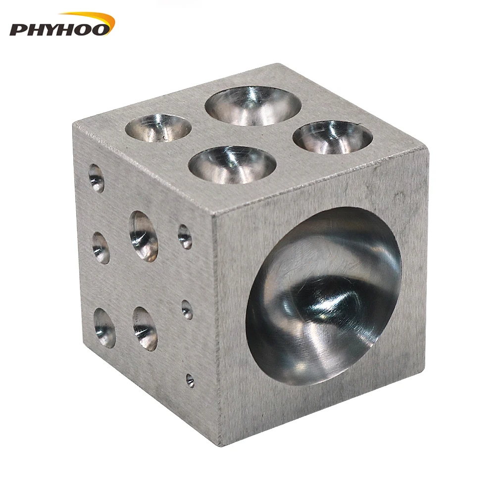 

Dapping Block Square with Polished High Carbon Steel Cavities Bell making punching tools Jewelry Tools & Equipments