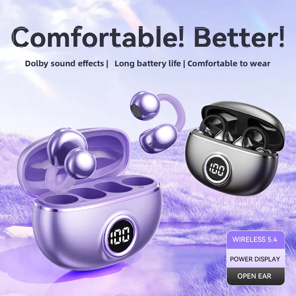 High Quality Bone Conduction Wireless Earphones Bluetooth Headset Charging Noise Reduction Earbuds Sport Headphones For Phones