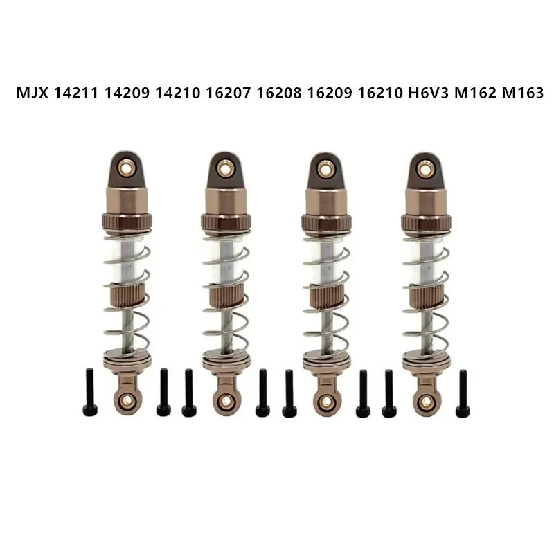 

MJX Hyper Go 14209 14210 14211 16207 16208 16209 16210 H16 4pcs Metal Oil Shock Absorber Damper RC Car Upgrade Parts Accessories