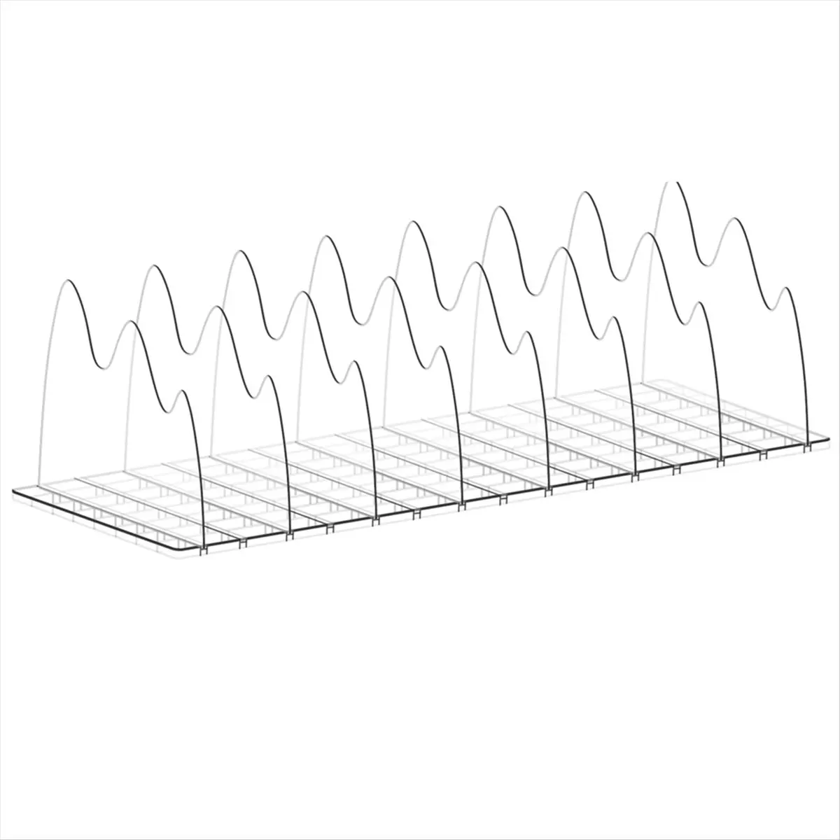 L63A Purse Organizer for Closet, 8pcs Adjustable Clear Handbag Storage Organizer, Shelf Dividers for Bedroom, House,
