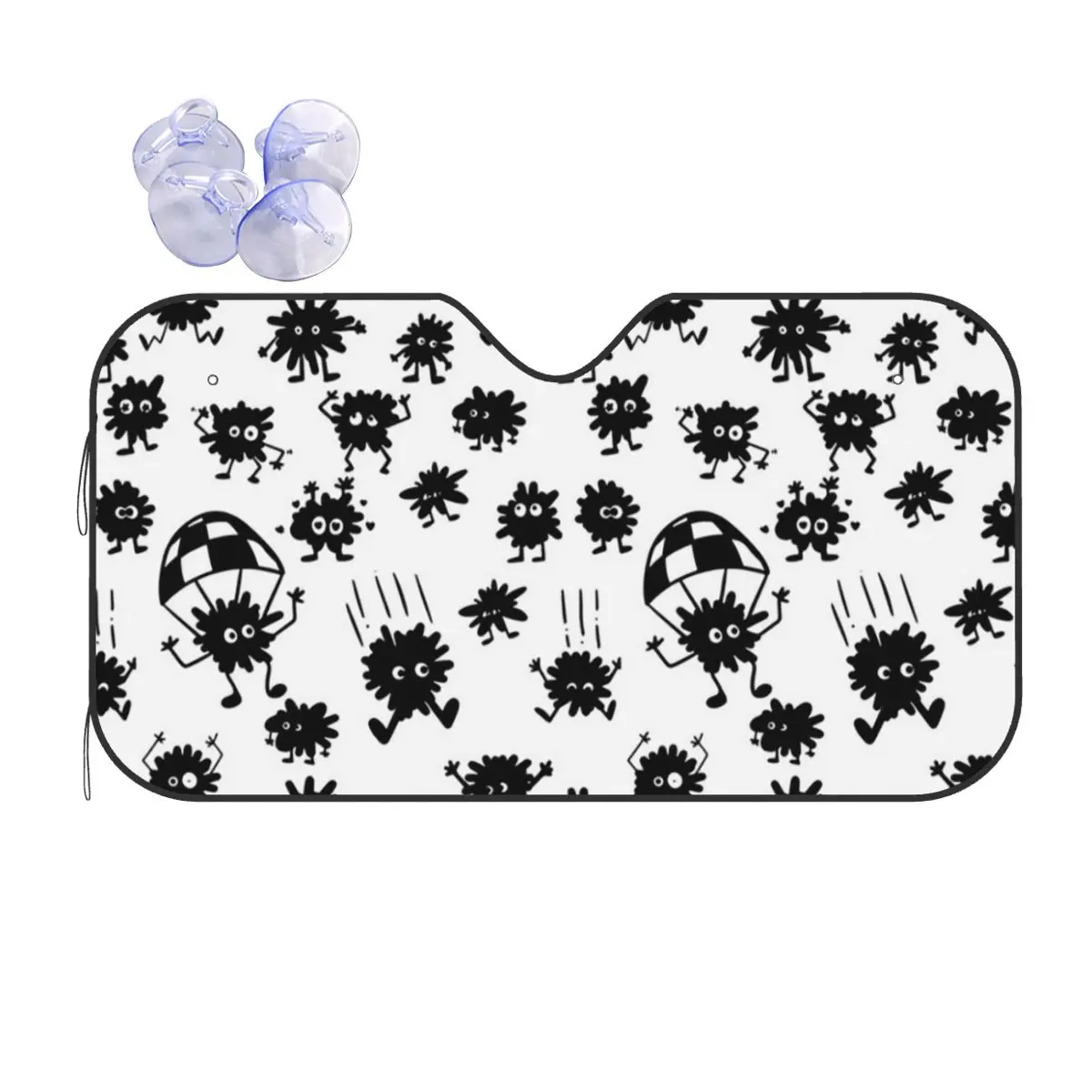 

Soot Studio Ghibli Sunshade Windscreen Car Front Windshield Window Sun Visor Accessories Covers