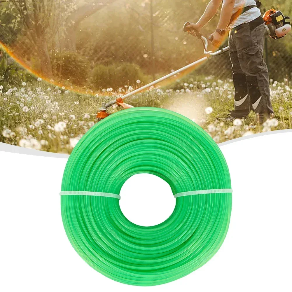 Imagem -02 - Linha de Aparador de Grama Corte de Grama Strimmer Linha Cabo de Náilon Fio String Trimmer Rolo Corda Linha Roçadora Ferramentas de Jardim 1.6 mm 100m