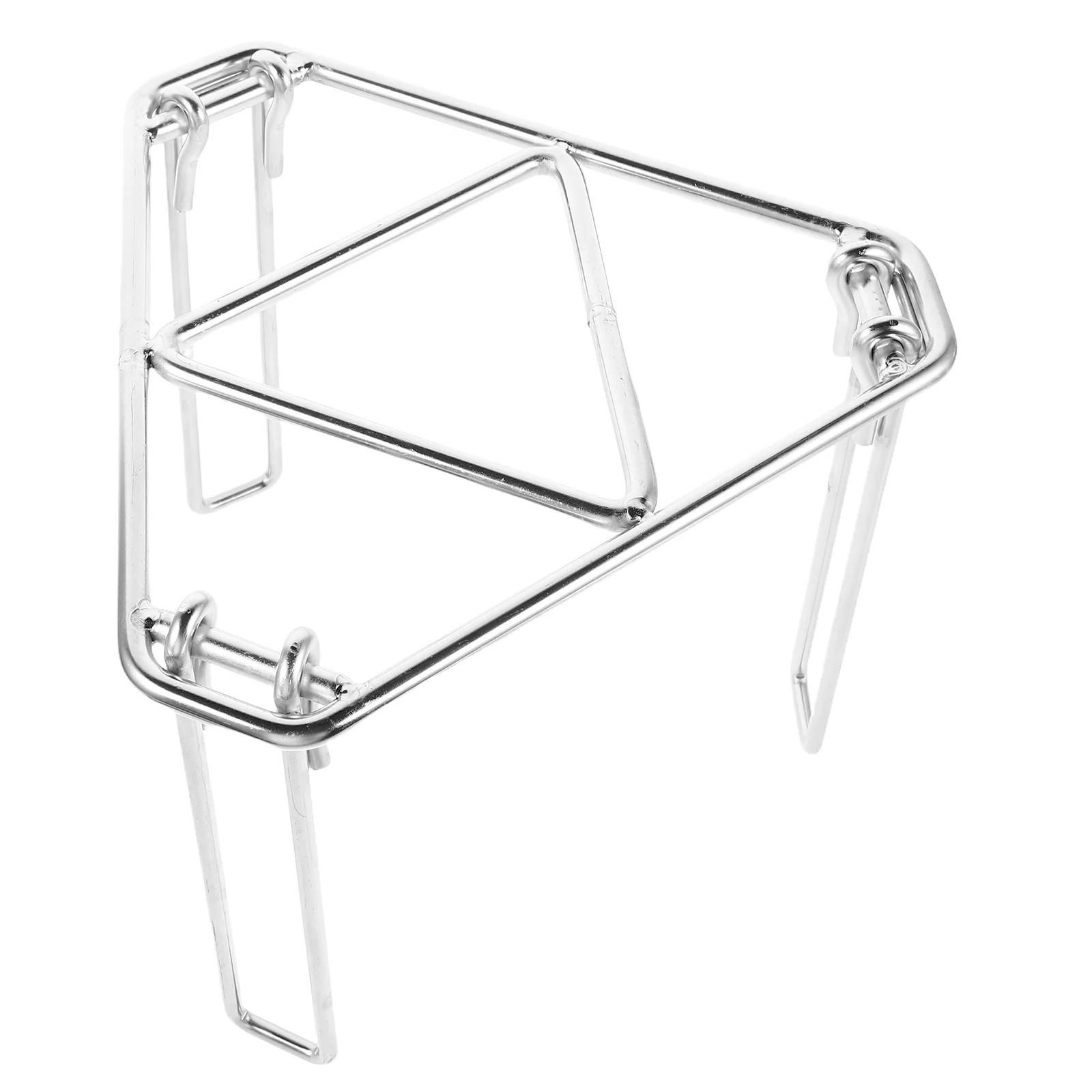 

Outdoor Barbecue Grill Camping Tripod for Cooking Stainless Steel Picnic Folding over Campfire Iron Foldable Stand Pit Open