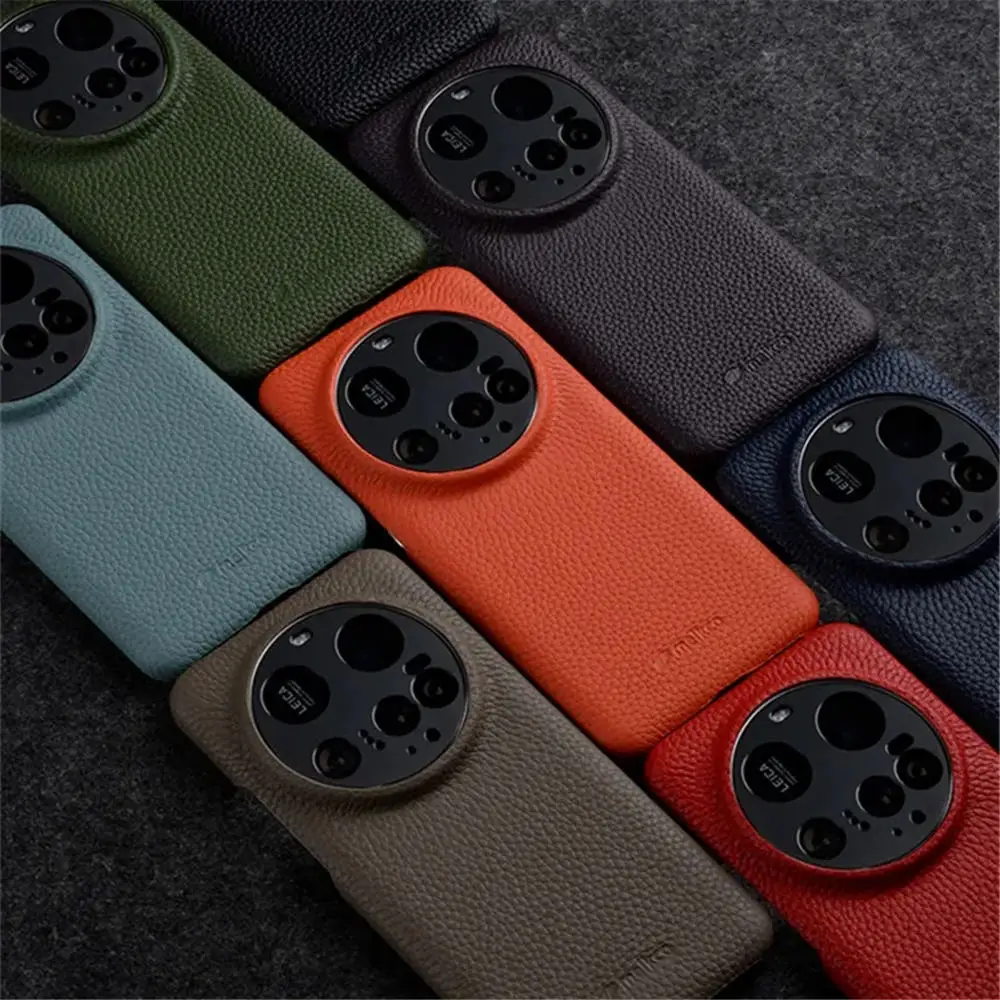 

Premium Natural Cowhide Leather Case for Xiaomi 15 Ultra 15 Magnetic Camera Lens Protective Cover