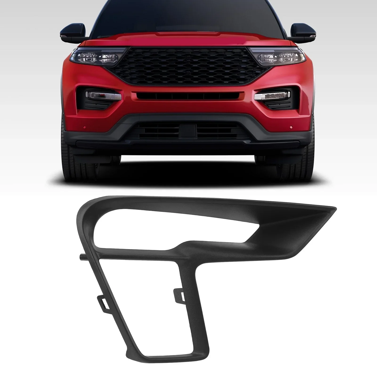 

Fog Light Trim Perforated Fog Lamp Bezel ABS OEM JB5Z17E811BA JB5Z17B968BA For Ford Explorer 2018-2020 Replacement